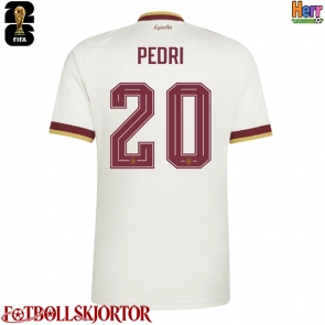 Spanien Pedri Gonzalez #20 Bortatröja VM 2026 Kortärmad